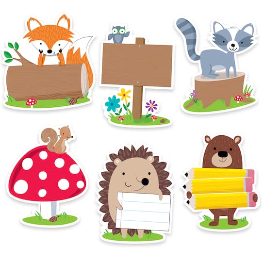 Creative Teaching Press&#xAE; Woodland Friends 6&#x22; Designer Cut-Outs, 36 pieces/pack, 3 packs